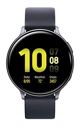 SAMSUNG Galaxy Watch Active 2 (44mm, GPS, Bluetooth) Smart Watch with Advanced Health Monitoring, Fitness Tracking , and Long Lasting Battery, Aqua BlackÂ  (US Version)