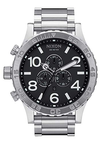 NIXON 51-30 Chrono. 100m Water Resistant Men’s Watch (XL 51mm Watch Face/ 25mm Stainless Steel Band)