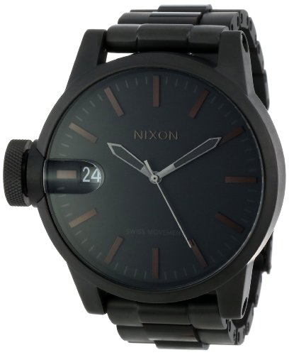 Nixon Men's A1981061 Chronicle SS Analog Display Swiss Quartz Black Watch