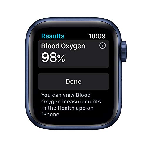 New Apple Watch Series 6 (GPS, 40mm) - Blue Aluminum Case with Deep Navy Sport Band