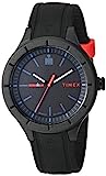 Timex TW5M16800 Ironman Essential Urban Analog 42mm Black/Red Silicone Strap Watch