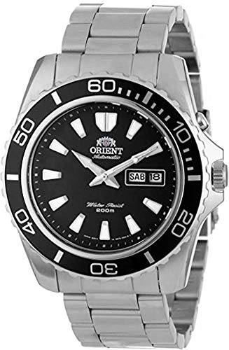 Orient Men's 'Mako XL' Japanese Automatic Stainless Steel Diving Watch, Color:Silver-Toned (Model: FEM75001BW)