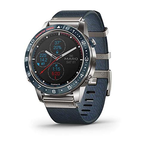 Garmin MARQ Captain, Men's Luxury Tool Watch with Advanced Nautical Features, Track Wind Speed, Direction, Temperature and Tide Information