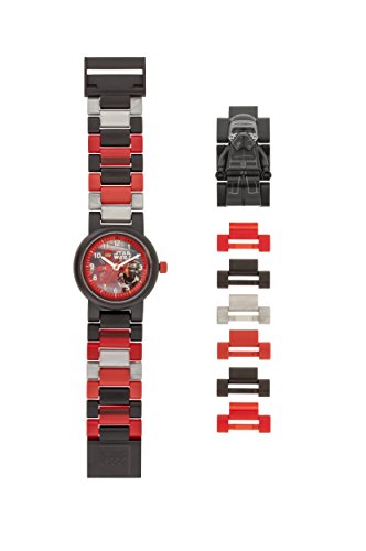 LEGO Watches and Clocks Boy's 'Star Wars Kylo Ren' Quartz Plastic Casual watch, Color:Black (Model: 8020998)