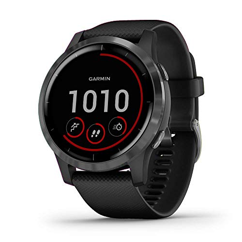 Garmin vívoactive 4, GPS Smartwatch, Features Music, Body Energy Monitoring, Animated Workouts, Pulse Ox Sensors and More, Black (Renewed)