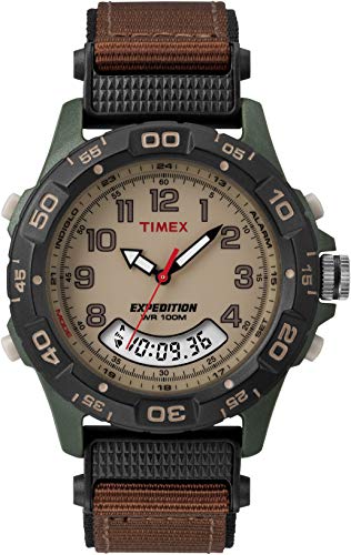 Timex Men's T45181 Expedition Resin Combo Brown/Green Nylon Strap Watch