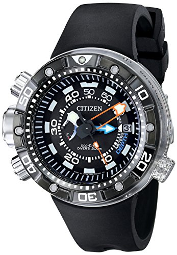 Citizen Eco-Drive Men's BN2029-01E Promaster Aqualand Depth Meter Analog Display Black Watch