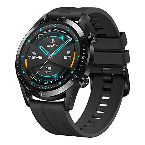 HUAWEI Watch GT 2 2019 Bluetooth SmartWatch, Longer Lasting 2 Weeks Battery Life, Waterproof, Compatible with iPhone and Android, 46mm No Warranty International Version (Matte Black)
