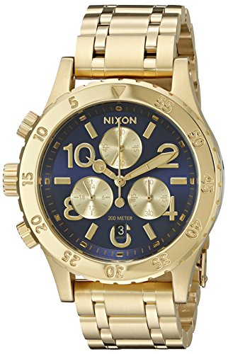 Nixon Women's A4042216-00 38-20 Chrono Analog Display Japanese Quartz Gold-Tone Watch