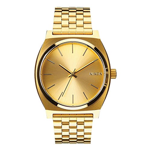 Nixon Time Teller All Gold Women’s Watch (37mm. All Gold Face & Gold Metal Band)