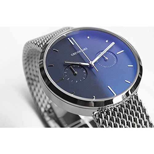 Greyhours Vision Steel Blue Watch | Silver