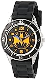 DC Comics Boy's Quartz Metal and Rubber Watch, Color:Black (Model: BAT9152)