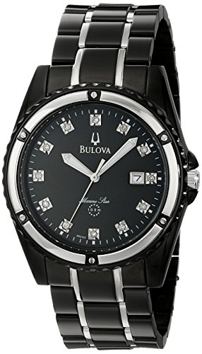 Bulova Men's 98D107 Marine Star Bracelet Mother of Pearl Dial Watch