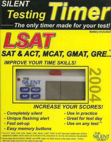 The Silent Testing Timer for LSAT, SAT & ACT, MCAT, GMAT, GRE