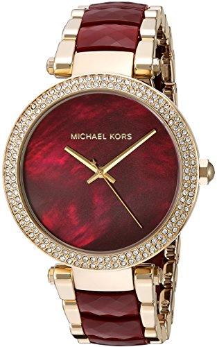 Michael Kors Women's Parker Red and Gold Watch MK6427
