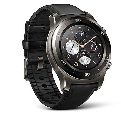Huawei Watch 2 Classic Smartwatch - Ceramic Bezel- Black Leather Strap(US Warranty)