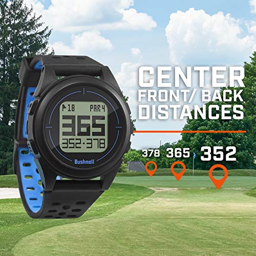 Bushnell Neo Ion 2 Golf GPS Watch, Black/Blue