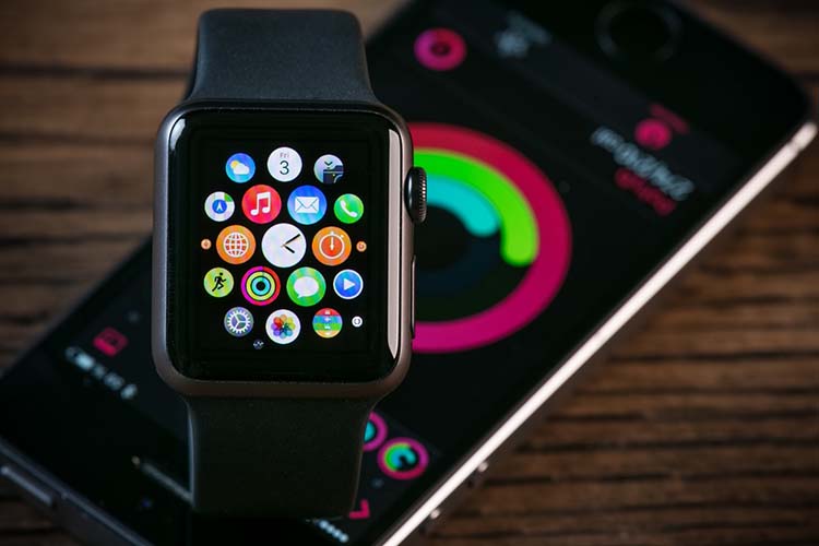 Apple watch with smartphone